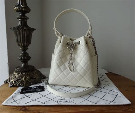 chanel 2018 small gabrielle bucket bag|Chanel White Quilted Leather Small Gabrielle Bucket Bag.